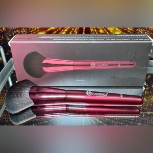 BH Cosmetics Metallic Pink Fan Brush Set #1